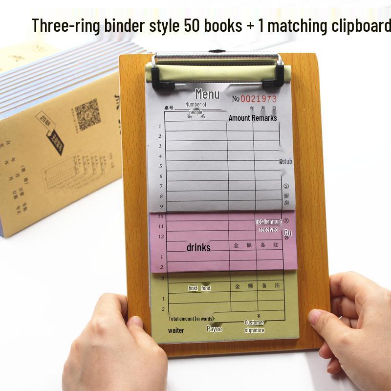 50-Pack Carbonless Copy Restaurant & Drinks Menus: Single to Four-Part Sheets with Free Shipping.