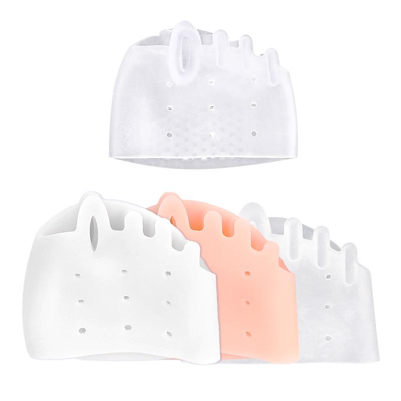 Five-Hole Honeycomb Forefoot Pad with Breathable Silicone for Pain Relief, Toe Correction, Bunion Separation, and Orthotic Support.