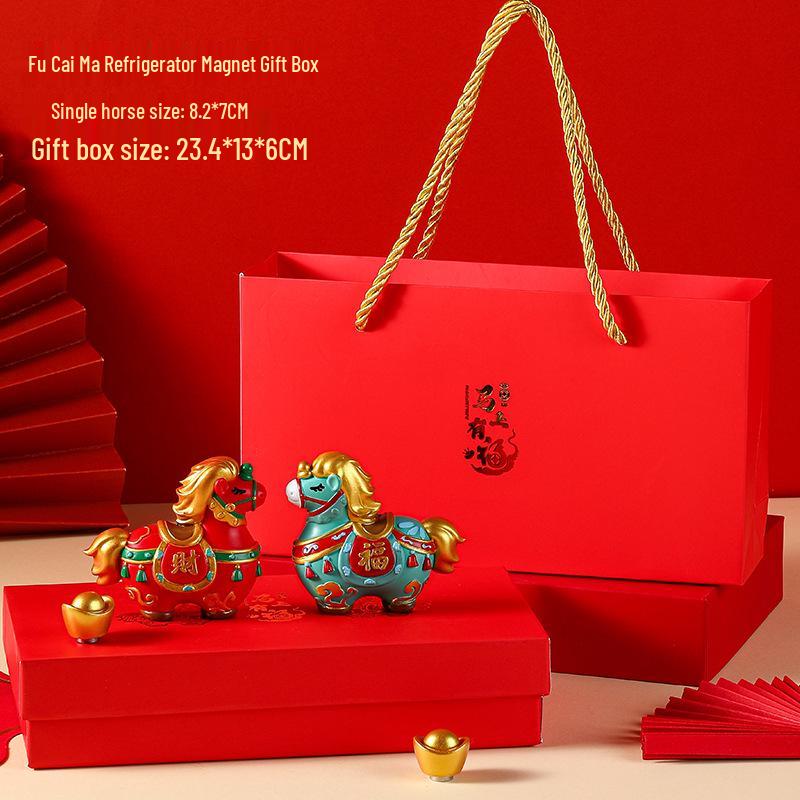 Xianci Year of the Horse Wealth Figurine - Luoyang Cultural Souvenir for Office or Desktop