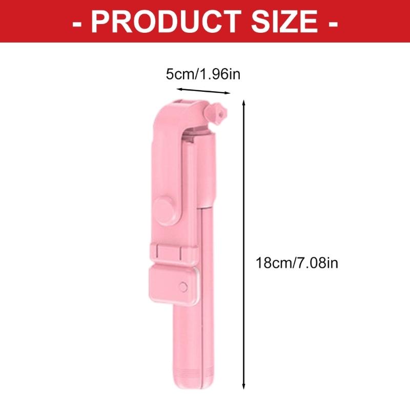 Bezdrátový selfie tyčový stativ se světlem Kompatibilní s Bluetooth Dálkové ovládaní Rozšiřitelný stativ pro nahrávání videa na telefonu