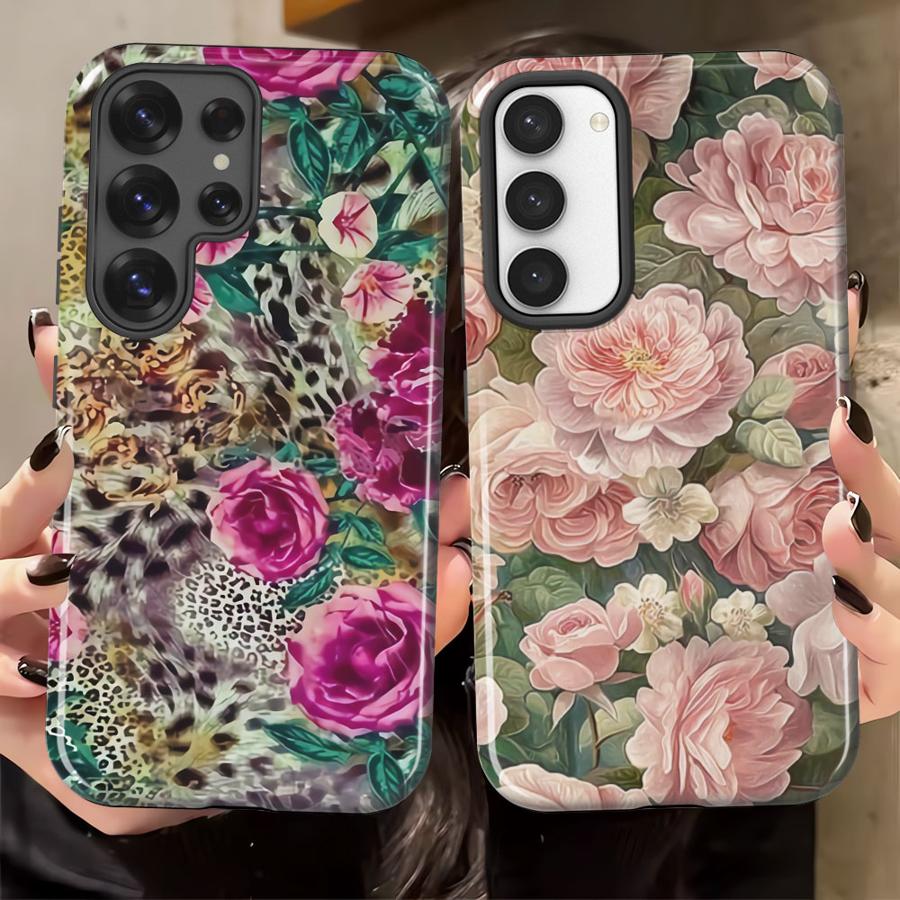 Phone Case for Samsung Galaxy S25 A56 S20 FE A16 S23Ultra A36 S24 Ultra A26 S23 S25Ultra Soft Cover Capa Fashionable Flowers