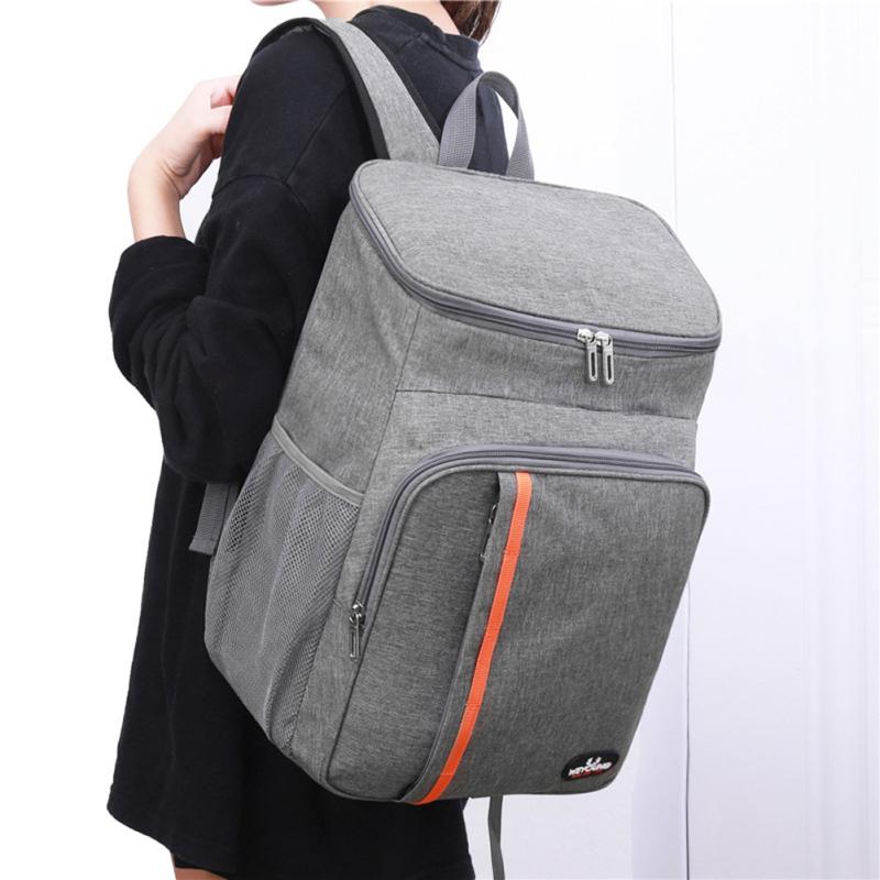 Portable Insulated Bag Multifunctional Leakproof Outdoor Picnic Fresh-keeping Backpack Cooler Bag