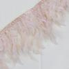 1Meter Multicolor Turkey Feather Trim Fringe Fluffy Stripped  Ribbon 10-15cm for Wedding Dress Clothing Crafts Decoration