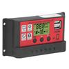 Solar Charge Controller Adjustable Solar Panel Battery Intelligent Regulator with LCD Display 12V