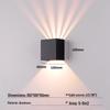 Oeny Modern Minimalist Waterproof 6-Beam LED Wall Lamp