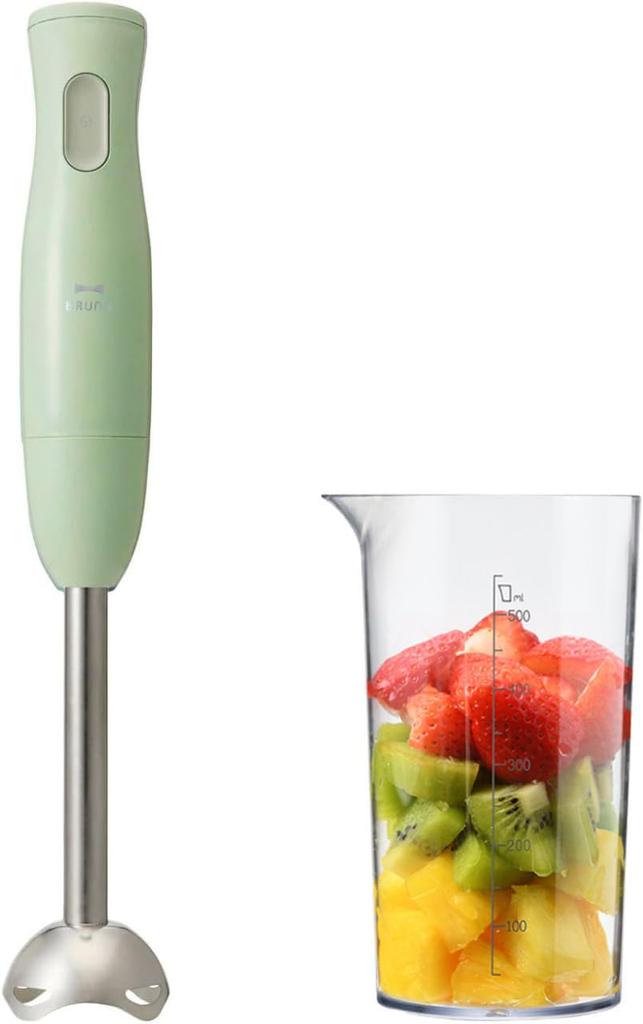 BRUNO Stick Blender (Green) - 2-in-1 Blender for Baby Food (Mix & Mash) - Gift, Baby Shower Gift, Hand Blender, Green, BOE120-GR