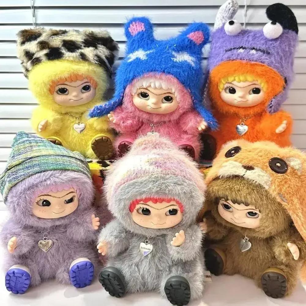 Wakuku Fuzzy Trendy Fun Party Series Blind Box Cute Action Mystery Box Figure Cute Doll Bag Mystery Box Pendant Doll Gift Toy