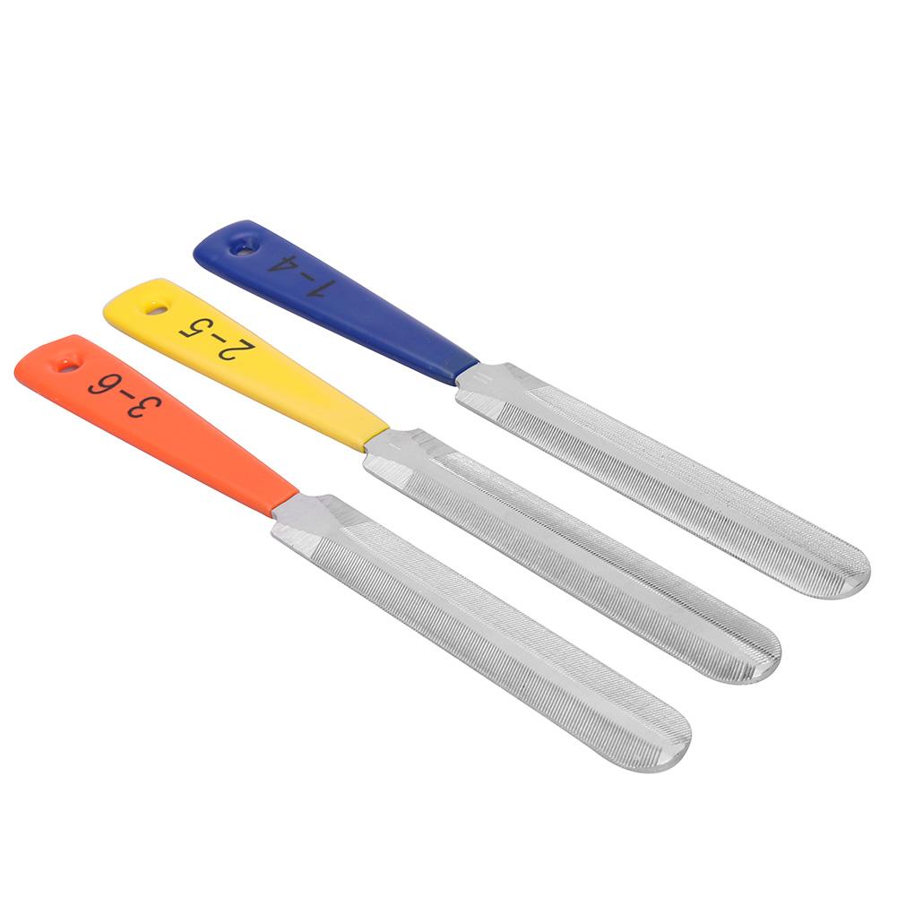 3tlg./Satz Bundfeile Diamant Sattelkerbenfeile Luthier Reparaturwerkzeuge Musikinstrumentenzubehör