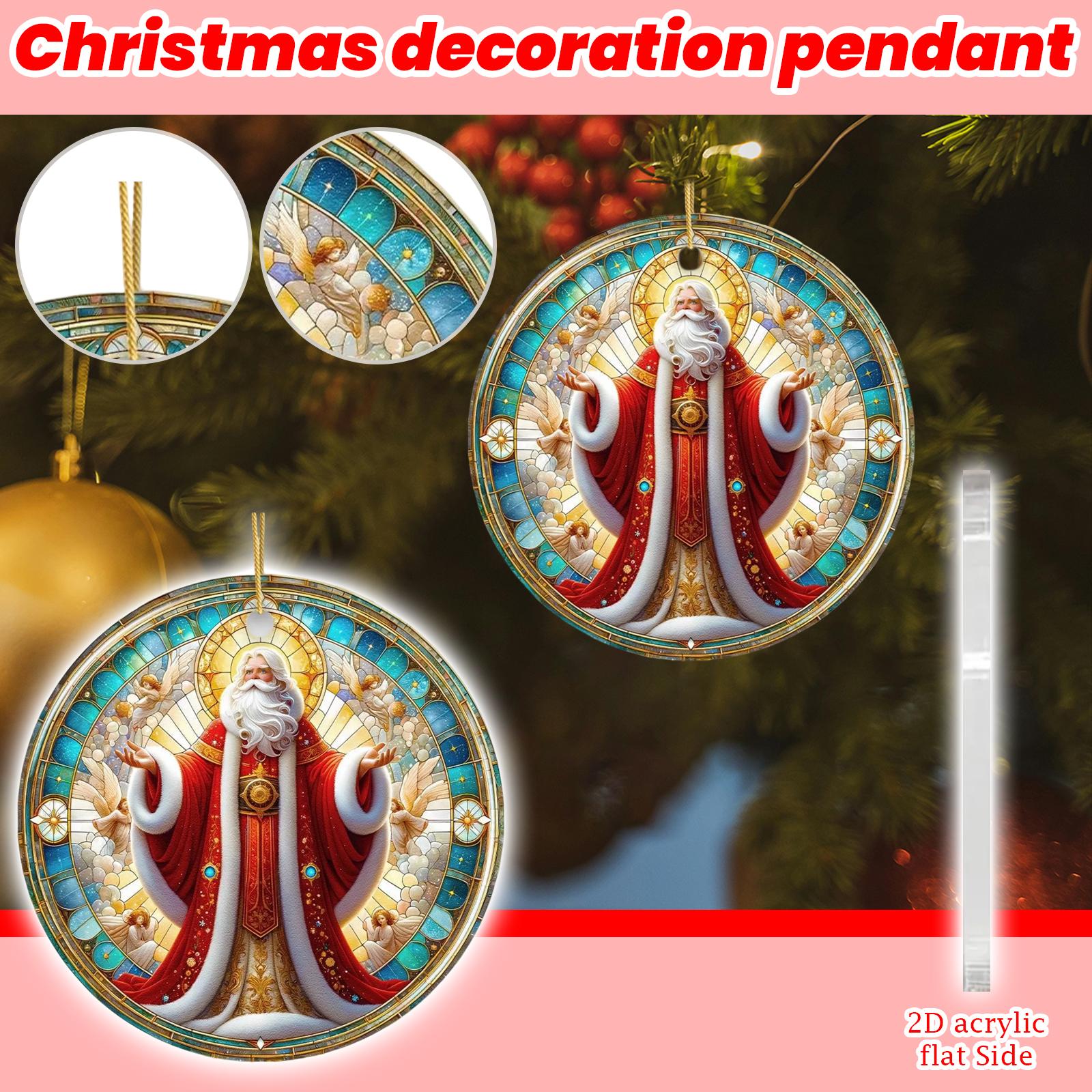 

2D Рождественский Подвесной Декор Бирка на Елку Тематическая Вечеринка Поделки Украшение One Size