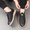 Hochwertige Marken Herren Sport-Freizeitschuhe Dicksohlige Leder Oxford Schuhe Modische Herren Arbeitskleidung Freizeitschuhe