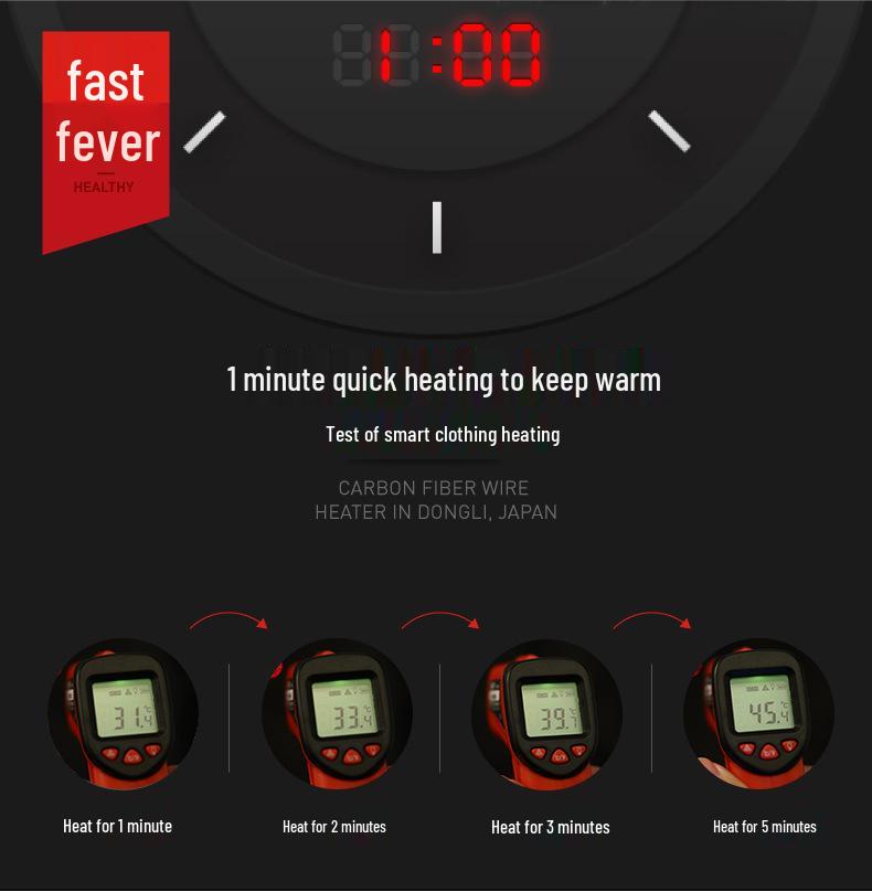 Graphene Heated Vest: Rechargeable, Unisex, Padded Electric Outerwear