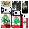 Capa Case for iPhone 17 Air 16 Pro Max 15 Plus 11 13 Mini 14 12 Back Phone Cover Lebanon Flag