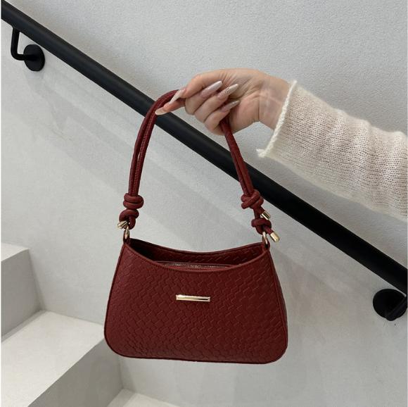 New Commuting Solid Color Armpit Bag Crossbody Bag Simple and Fashionable Shoulder Bag Temperament Women's Handbag