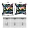 Blessed To Be Called Mom Grandma Great Grandma Mother's Day Square Pillowcases Home  Cushion Cover Decor Pillow Cover 40*40