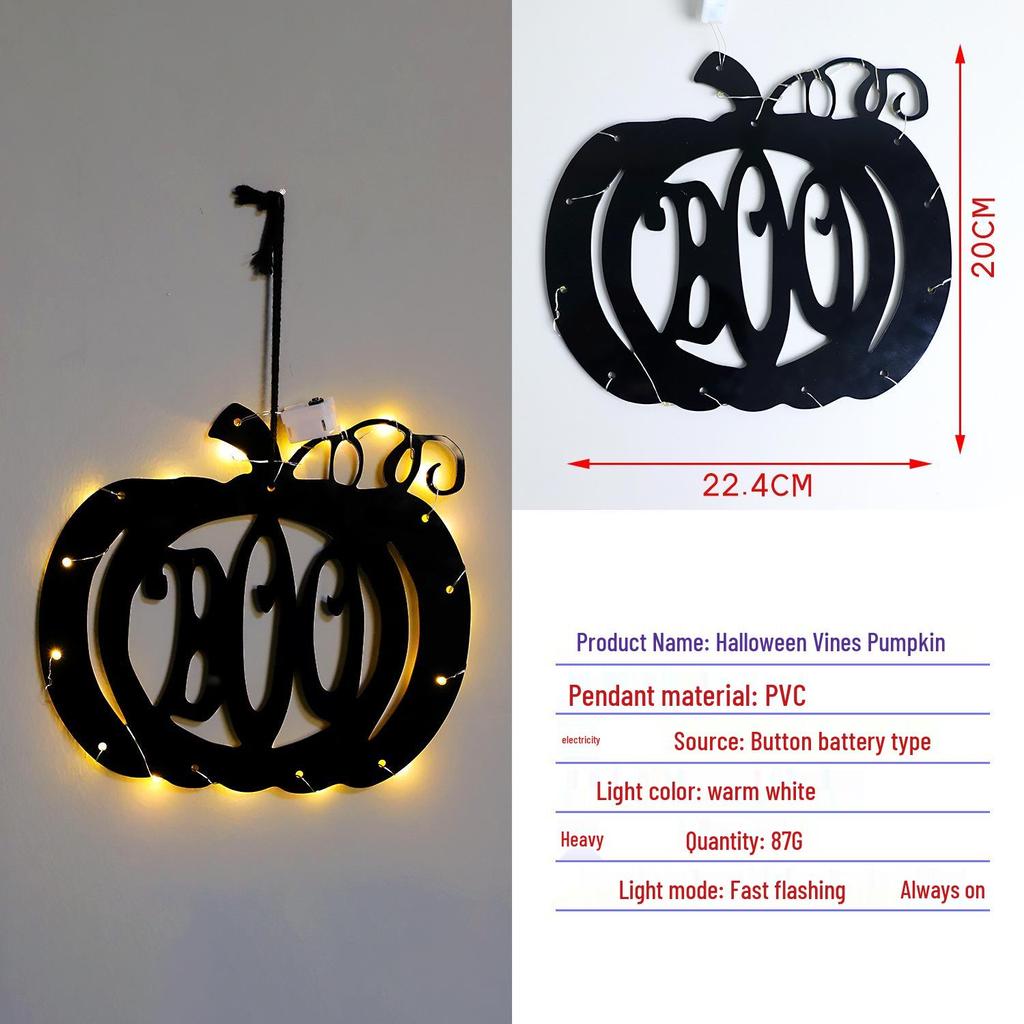 Cross-Border Halloween Ghost Pumpkin LED String Lights - Spooky Festival Decor for Parties