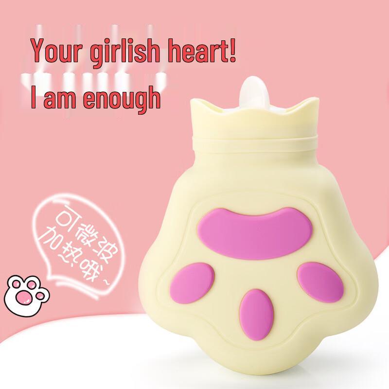Microwaveable Silicone Paw Hot Water Bottle