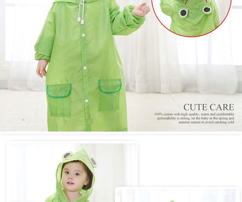 Children's Cartoon Rain Poncho: Cute Cape Style for Boys and Girls, Fits Kindergarten To Primary School with Room for Backpack