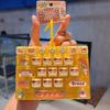 Transparent Dual-Tone Mini Keyboard Pendant 26-Key Keyboard Keychain  Children's Bag