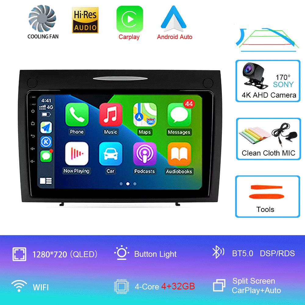 

Автомобильное радио Android 14 для Mercedes Benz SLK class R171 SLK200 SLK280 SLK300 2000-2011 GPS навигация мультимедийный проигрыватель стерео DSP