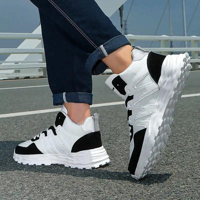 Fashion Ventilation Parkour Running Trainers For Men Vulcanize Man Sneakers High Quality Genuine Mens Shoes Sport News Loafter 2025