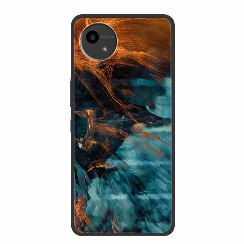 Case For SHARP AQUOS WISH4 Marble TPU Soft Silicone Back Cover SharpSmartphones SH-52E Phone Cases Protector Mica Painted Capa
