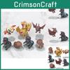 Cute Godzilla Action Figures Set Pvc Material 3-9cm Desktop Car Decor Collectibles