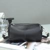 Cylinder Shaped Leather Bag With Natural Drop High-end Feel Women's Shoulder Single Diagonal Fashion