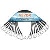 10 Pcs Flat Bungee Cord Set 20 Mm Heavy Duty Bungee Straps with S-Hook