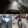 2/1Pcs Motorcycles Headlight Working Spot Light Motorbike 6500k White Super Bright 6 LED Fog Lamp 1200LM LED Scooters Spot