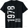 Funny Birthday Gift 46th Birthday 46 Years Old   Vintage 1978 T-Shirt Unisex Style Shirts for   Clothing