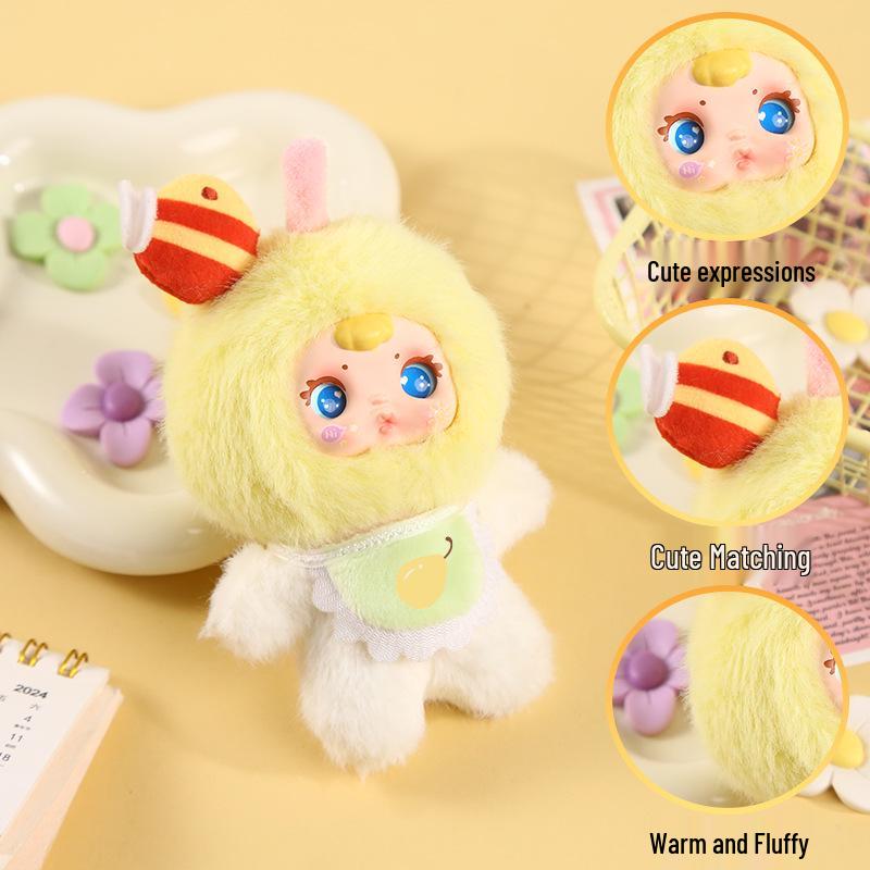 MM Milk Candy Plush Doll: Cute Cartoon Fruit Plush Blind Box Desktop Ornament