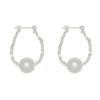 Broken Silver Manta Rose Shijia Pearl Long Fringed Ear Buckle Versatile Exquisite Niche Earrings Earrings