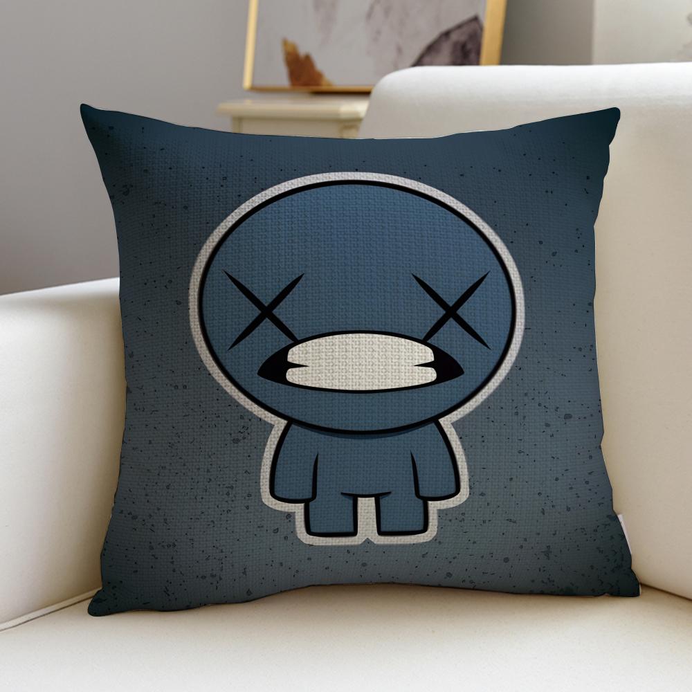 

Retro TThe Binding of IsaacS Cushion Cover Breathable and skinfriendly linen pillowcase square removable and washable cushion 30X30cm