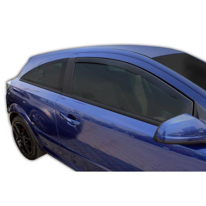 Air Deflectors - SCOUTT - Opel Astra H 3D - Smoked - Reinforced Acrylic - Easy Installation