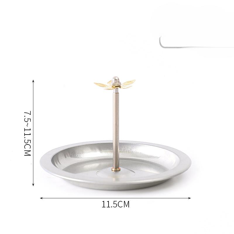 

Регулируемый поднос для благовоний из нержавеющей стали, курильница из сандалового дерева, бытовая гостиная, спальня, подставка для благовоний от комаров, поднос для благовоний, базовый кронштейн medium 7.5-11.5*11.5cm