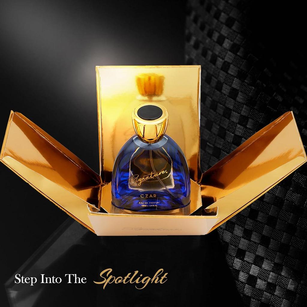 Signature Royal - CZAR Eau de Parfum for Men - 100ml | Long Lasting Luxury Lavender, Patchouli Fragrance, Floral Scent