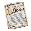 Wooden Recipe Sign Father's Day Gift Recipe for The Best Ever Dad Ornament Hanging Decoration Gift for Dad Grandpa