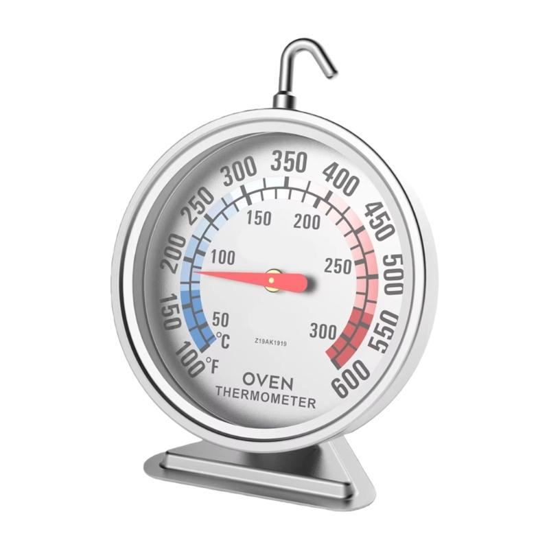 

Heat Resistant Oven Thermometers with Tempered Glass Face Steel Construction Withstanding 300 for Cooking 1