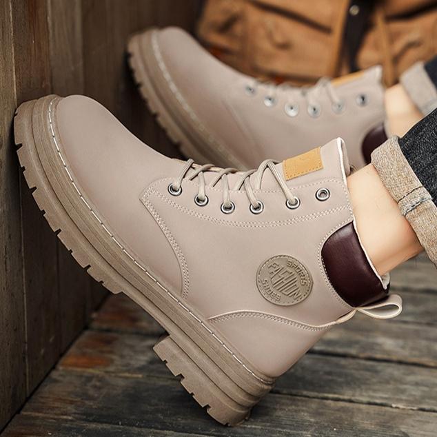Martin Boots for Men – Autumn New High-Top Work Boots, British Style Short Boots, Korean Style Versatile Thick Sole Trendy Shoes