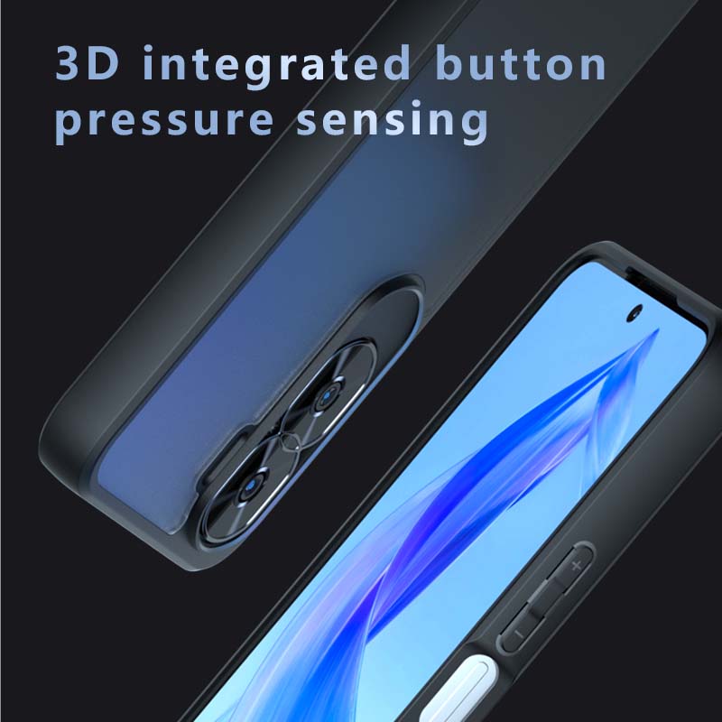 Pour Honor X50 X50i Coque TPU Transparente Mate Anti-empreintes de doigts Antichoc Anti-chute Ne Jaunit Pas Protection de Couverture Arrière