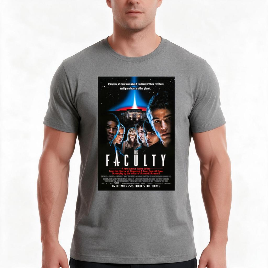 The Faculty 1998 Tshirt Summer Casual Cotton Tee Oversized Streetwear Tops Vintage Graphic Print Loose Fit Short Sleeve
