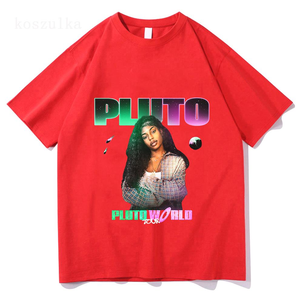 PLUTO WORLD Tour 2025 T-shirt Loose Casual Singer Graphic Tshirts Cotton Fashion Women Men Tee-shirt Streetwear Print Clothing