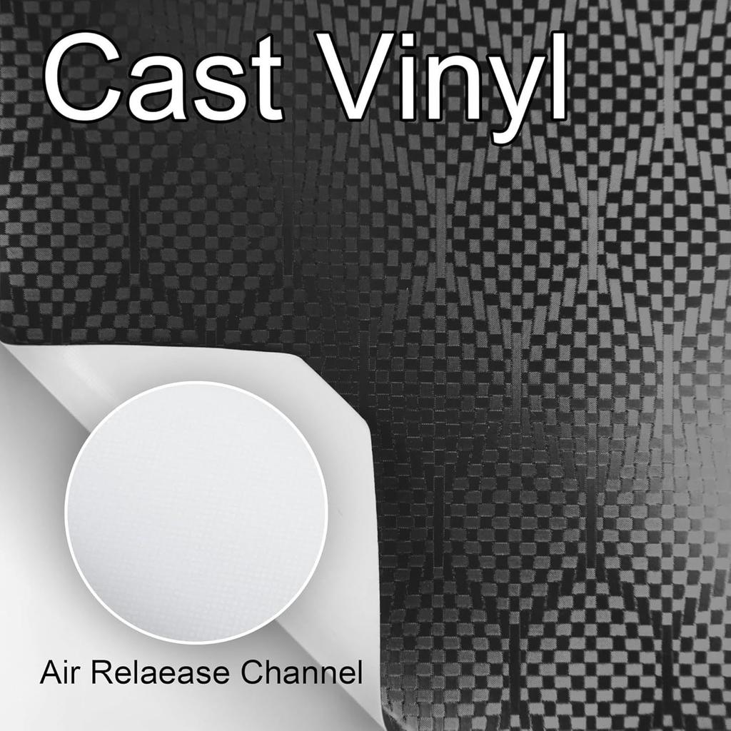 PET Hex-Carbon Fiiber Car Wrap Film,Self-Adhesive DIY Auto Exterior Interior Decor Film Sticker,Car Modification Wrap Sticker