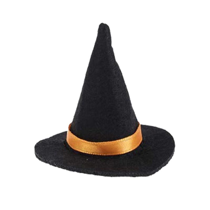 Haustier Filz Hexen Zauberer Hut Mit Elastischem Band Tragbarer Magischer Dekorationshut Für Halloween Partys
