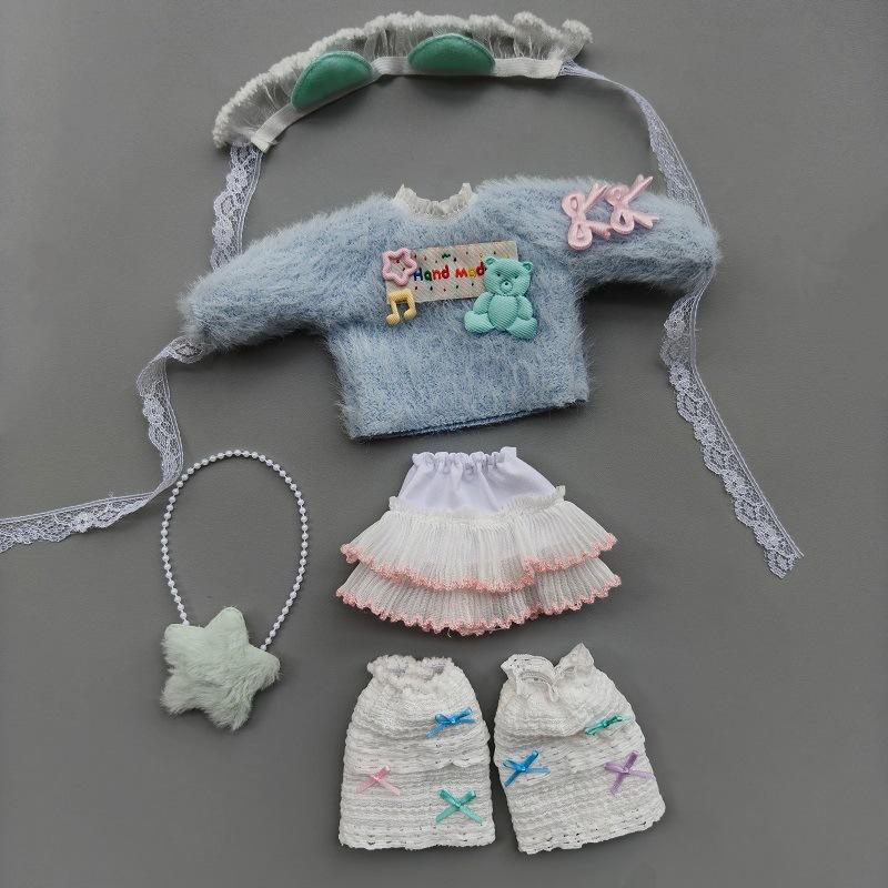 1 Set Furry Cute Winter Suit 1/6 Doll Diy Accessories Dress Up Toy Universal 30Cm Doll'S Clothes For Children Gifts