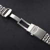 20mm 22mm pro Seiko Luxusní Pevný Nerezový Pásek pro Jubilee Zakřivený Konec Náramek pro Muže Nastavitelná Skládací Přezka Řemínky