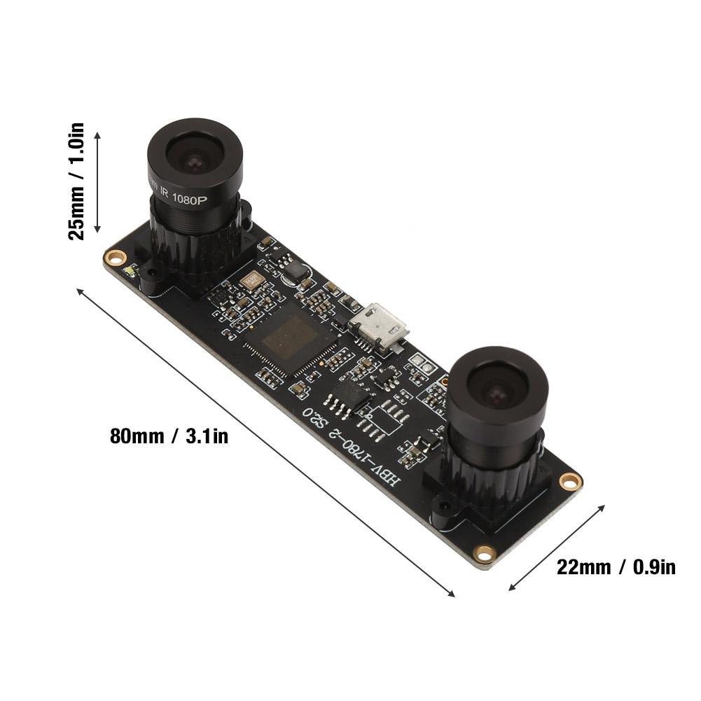 1 Million Pixels 72 degrees Wide Angle Lens USB Camera Module with OV9732 Chip