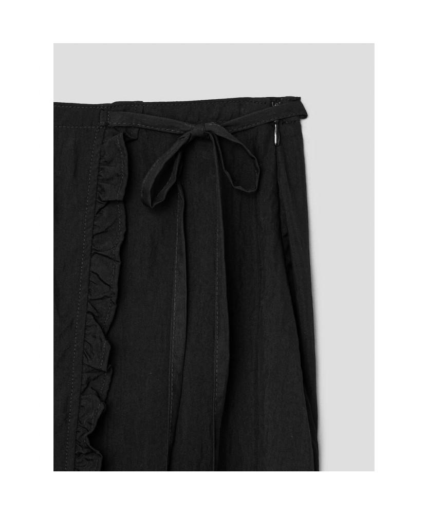 8SECONDS Frill Wrap Skirt Black