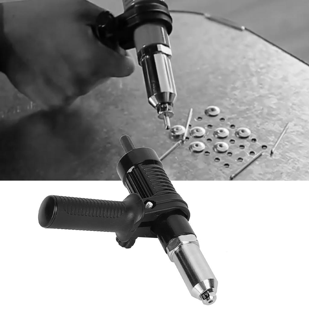 Rivet Gun Adapter Insert Set Durable High Hardness Alloy Steel Electric Handle Tool