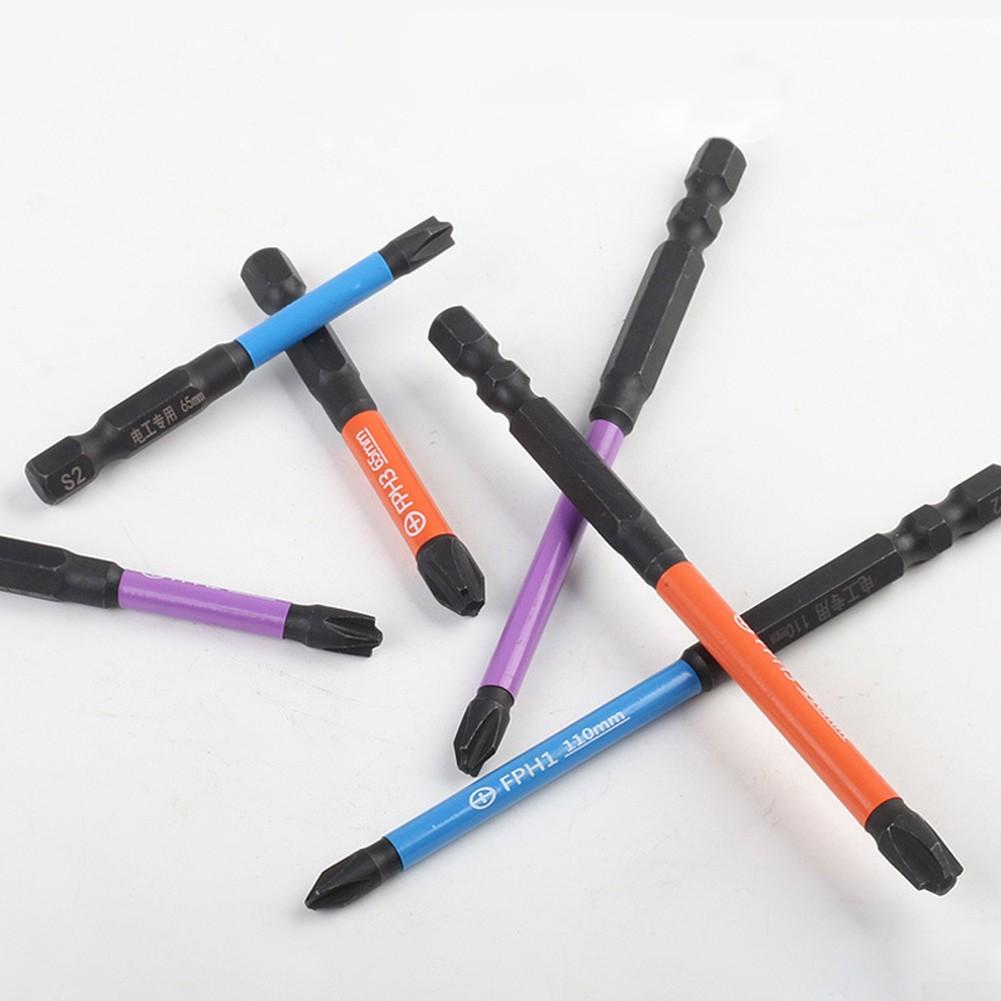 3 x 65 mm + 3 x 110 mm, 6 x Schraubendreher-Bits, FPH1, FPH2, FPH3, Handwerkzeuge